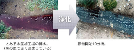 加圧浮上処理装置 稼働による効果