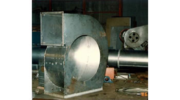 大風量ファンの製作風景